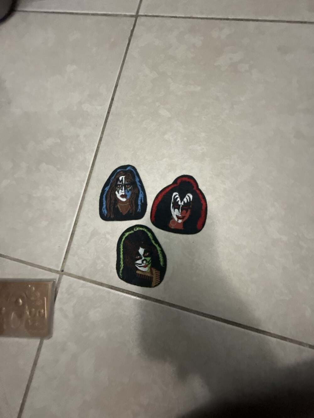 KISS Band Members Embroidered magnets  Set of 3
